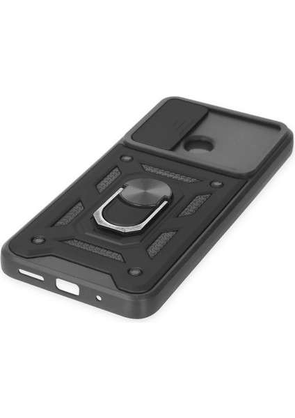 Bfs Xiaomi Redmi 10C Kılıf Pars Lens Yüzüklü Silikon - Siyah indirimleri