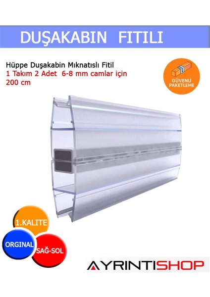 Hüppe Duşakabin Mıknatıslı Fitil 1 Takım 2 Adet