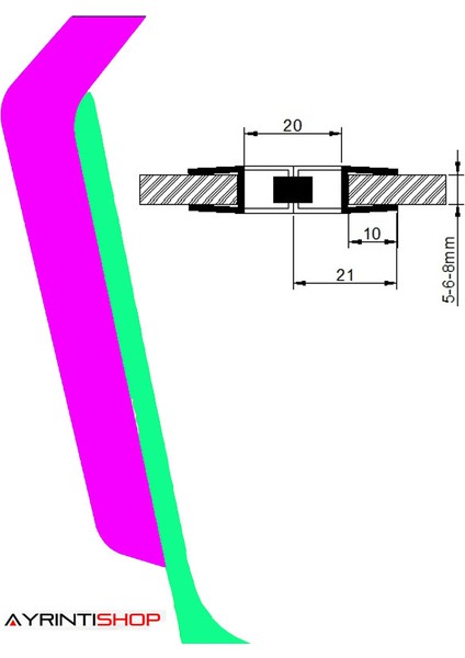 Hüppe Duşakabin Mıknatıslı Fitil 1 Takım 2 Adet fırsatları
