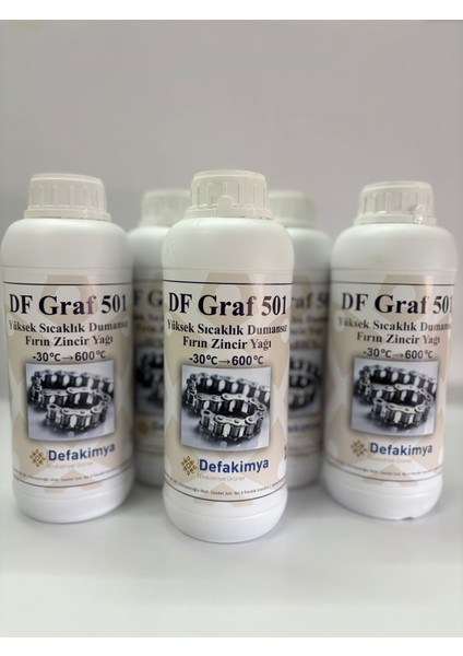 Df Graf 501 Dumansız Yüksek Sıcaklık Fırın Zincir Yağı- 1 Lt -650°C