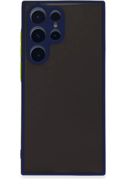 Bfs Samsung Galaxy S22 Ultra Kılıf Montreal Silikon Kapak - Lacivert