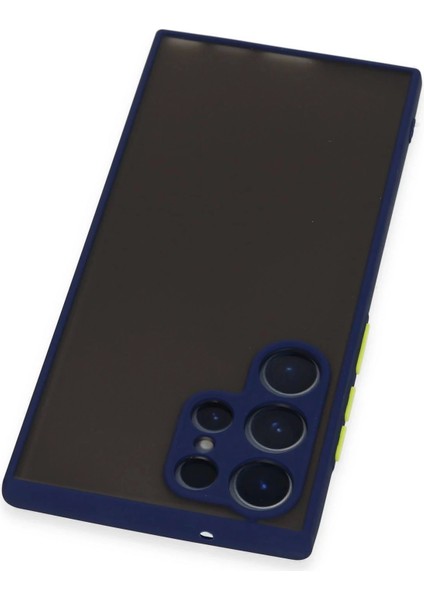 Bfs Samsung Galaxy S22 Ultra Kılıf Montreal Silikon Kapak - Lacivert modelleri