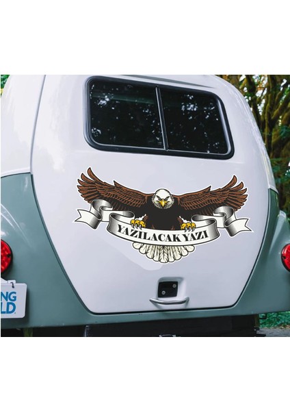 Kişiselleştirilebilir Kartal - Isim Soyisim - Ad Soyad - Araba - Oto - Motosiklet - Karavan -Sticker 02014 fiyatları