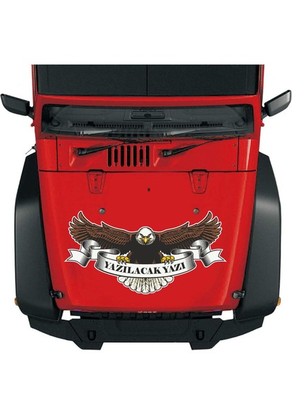 Kişiselleştirilebilir Kartal - Isim Soyisim - Ad Soyad - Araba - Oto - Motosiklet - Karavan -Sticker 02014 modelleri