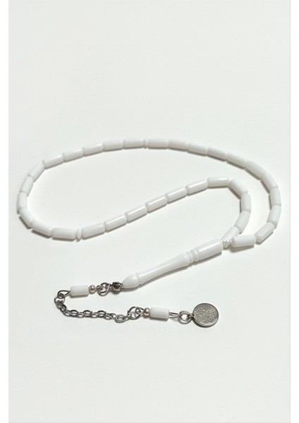 Ds-Derin Kapsül Plastik Tesbih 4X10 Mm-Beyaz fiyatları