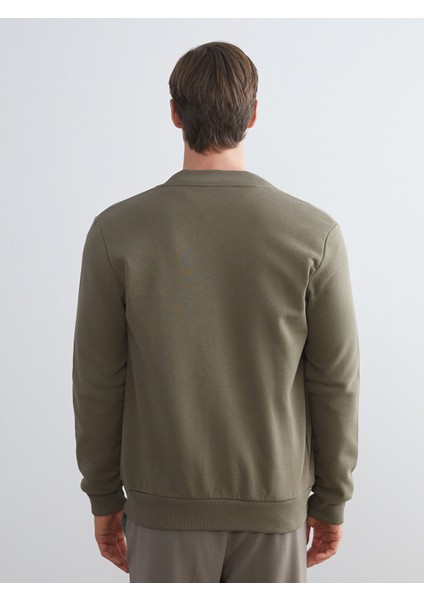 Yeni Sezon Kolej Yaka Erkek Kalın Fermuarlı Sweatshirt fırsatları