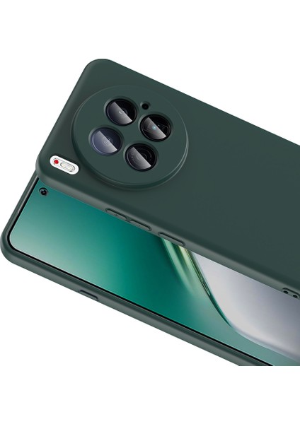 Tecno Camon 40 Premier 5g Uyumlu Kılıf Mara Lansman Soft Silikon Içi Kadife Koyu Yeşil fiyatları