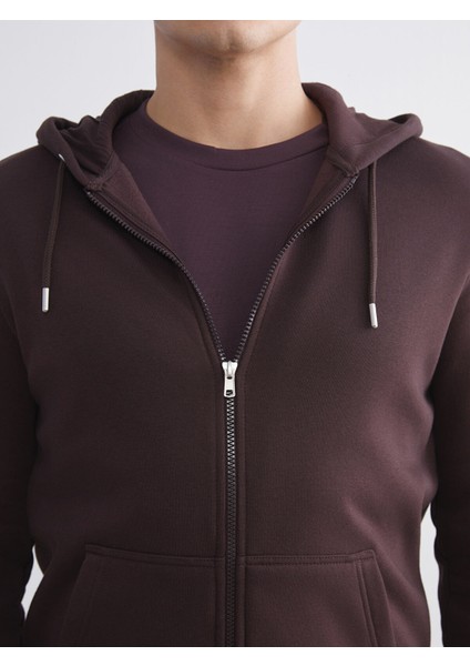 Yeni Sezon Kapüşonlu Uzun Kollu Erkek Fermuarlı Sweatshirt indirimleri