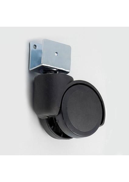 Dönerli Koltuk Tekeri Kısa U Tablalı Siyah Metal Gövde Dayanıklı Yapı 360 Derece Döner Mekanizma fiyatları