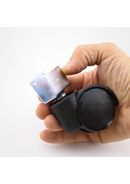 Dönerli Koltuk Tekeri Kısa U Tablalı Siyah Metal Gövde Dayanıklı Yapı 360 Derece Döner Mekanizma indirimleri