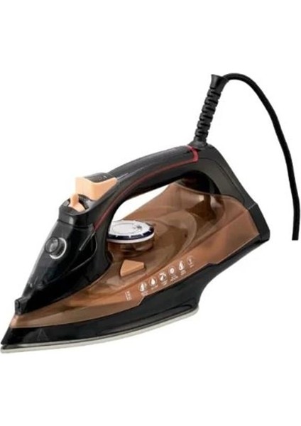 Crown CRW-7206 2200W Seramik Tabanlı Buharlı Ütü Rose