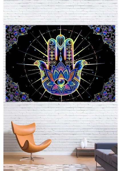 Kaliteli Kumaş , Canlı Renkler Duvar Örtüsü Duvar Halısı Wall Tapestry