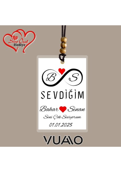 Kişiye Özel Isimli, Fotoğraflı ve Sözlü Araba Süsü - Araba Dikiz Aynası Süsü - Size Özel Hediye