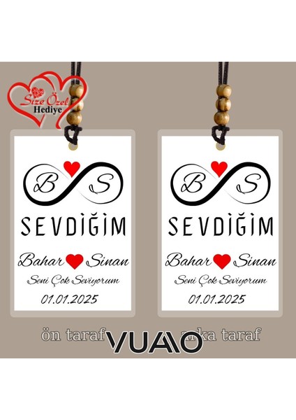 Kişiye Özel Isimli, Fotoğraflı ve Sözlü Araba Süsü - Araba Dikiz Aynası Süsü - Size Özel Hediye fiyatları