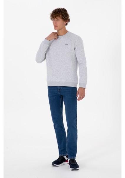 Erkek Açık Gri Sweatshirt 50313757-VR001 fırsatları