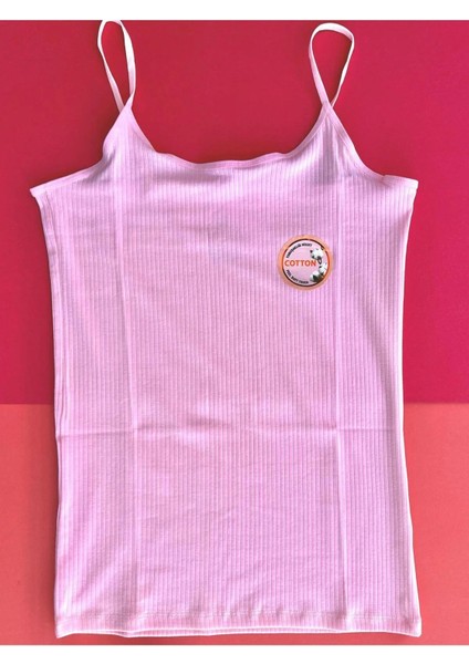 Kadın Atlet- Bluz Pamuklu, Likralı Fitilli 4 Adet Ip Askılı Atlet Yeşil, Gri, Pembe,beyaz (Kota) modelleri