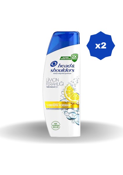 Head & Shoulders 2n1 Limon Ferahlığı Şampuan 330 ml - (2 Adet)