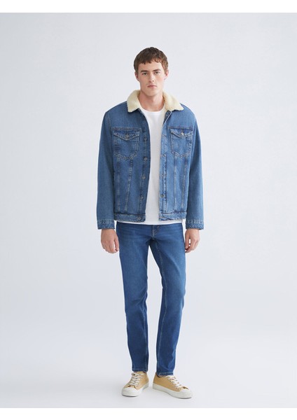 Yeni Sezon Standart Kalıp Erkek Jean Ceket fiyatları