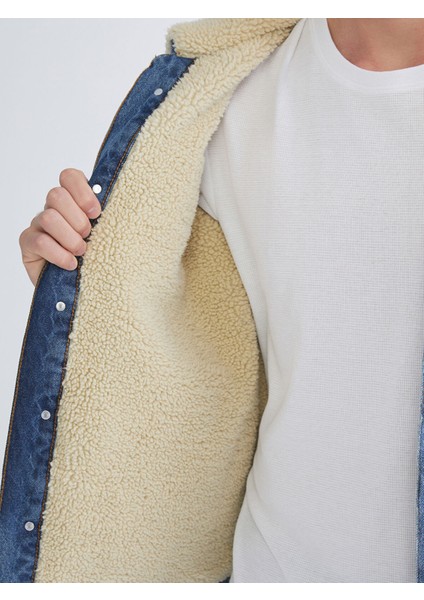 Yeni Sezon Standart Kalıp Erkek Jean Ceket fırsatları