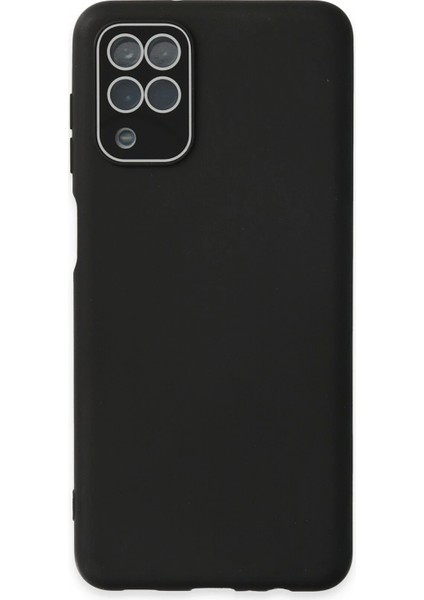Bfs Samsung Galaxy A22 Kılıf Lansman Glass Kapak - Siyah