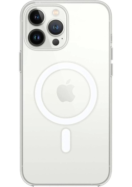 Bfs iPhone 15 Pro Max Kılıf Pc Real Magsafe Kapak - Şeffaf