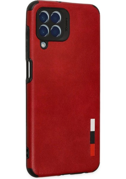 Bfs Samsung Galaxy M33 Kılıf Loop Deri Silikon - Kırmızı modelleri