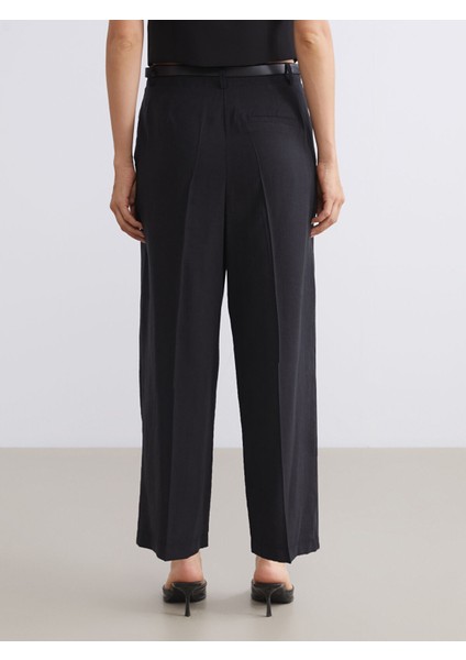 Yeni Sezon Beli Kemerli Havuç Kesim Kadın Pileli Pantolon indirimleri