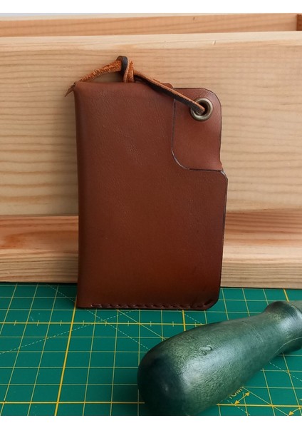 El Yapımıitalyan Tasarım Mini Kartlık Erkek Cüzdan