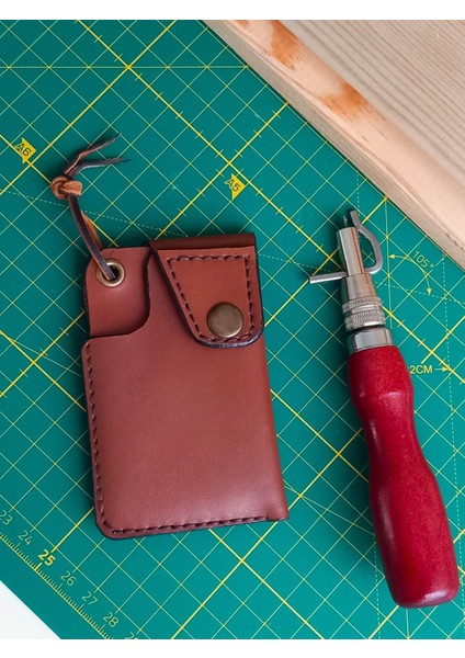 El Yapımıitalyan Tasarım Mini Kartlık Erkek Cüzdan