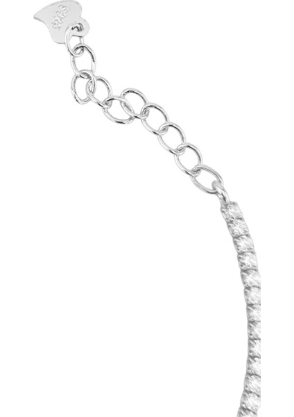 925 Ayar Gümüş Çiçekli Su Yolu Kadın Gümüş Bileklik