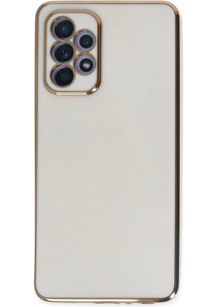 Bfs Samsung Galaxy A52 Kılıf Volet Silikon - Beyaz