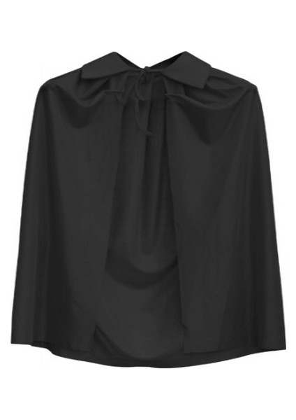 Siyah Renk Yakalı Çocuk Pelerin 90 cm fiyatları