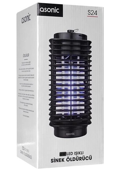 Asonic S24 4 Watt Siyah LED Işıklı Sinek Öldürücü modelleri
