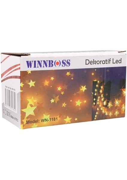 Winnboss WN-1181 5 Metre 20 Ledli Yıldızlı Günışığı Sabit LED Dekoratif Aydınlatma 5 Watt AC220V modelleri