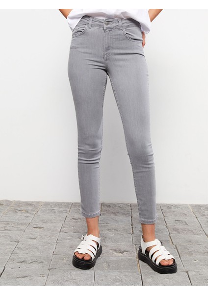 Yeni Sezon Mercury Skinny Fit Düz Cep Detaylı Kadın Rodeo Jean Pantolon fırsatları