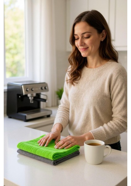 2'li Kadife Mikrofiber Temizlik Bezi 40X40 cm – Yumuşak Doku, Leke Bırakmaz, Iz Yapmaz fiyatları