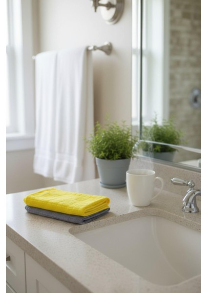 2'li Kadife Mikrofiber Temizlik Bezi 40X40 cm – Yumuşak Doku, Leke Bırakmaz, Iz Yapmaz fırsatları