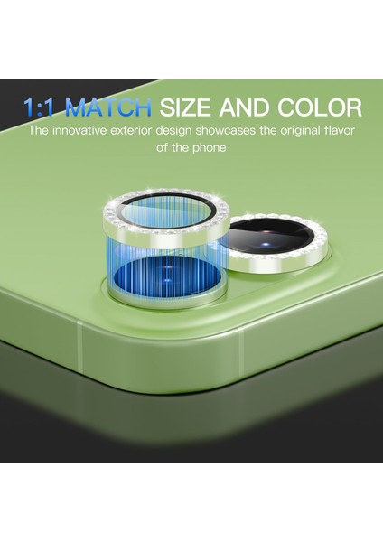 iPhone 17 Kılıf Parlak Taşlı Kamera Koruma Renkli Lens Koruyucu Temperli Cam fırsatları