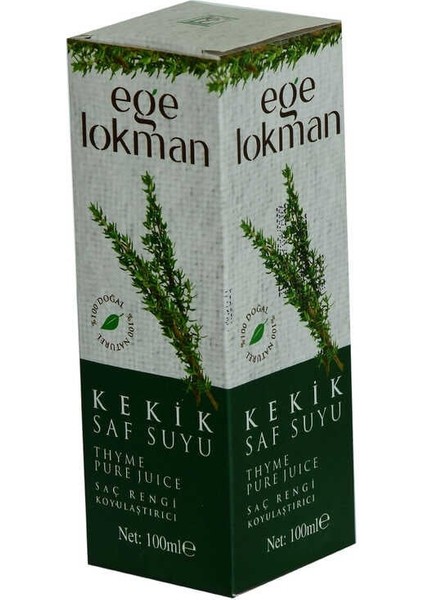 Doğal Kekik Saf Suyu Saç Rengi Koyulaştırıcı Saç Bakımı 100 ml Spreyli Cam Şişe modelleri