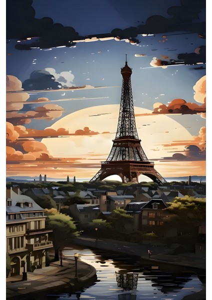 Romatizmin Başkenti Paris Duvar Örtüsü Duvar Halısı Wall Tapestry