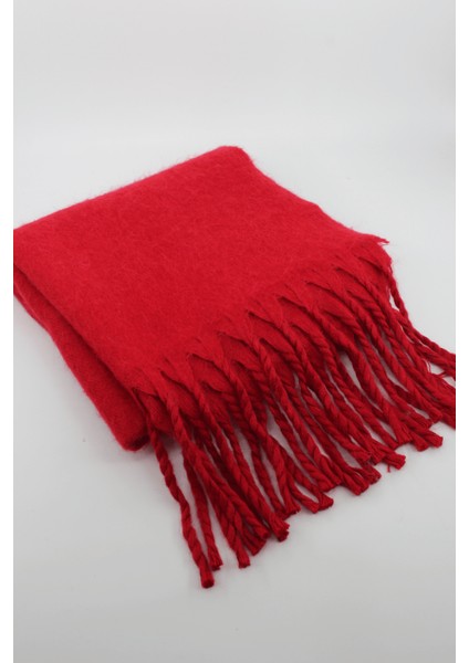 Unisex Puffy Düz Renk Şal Atkı