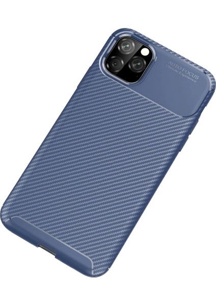 Bfs iPhone 11 Pro Max Kılıf Auto Focus Karbon Kapak - Lacivert fiyatları
