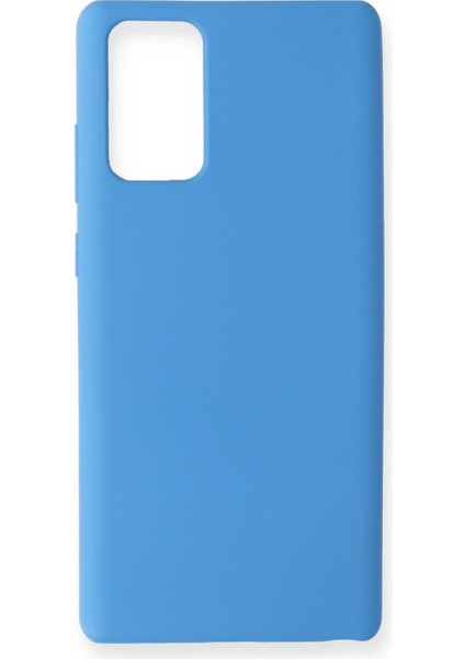 Bfs Samsung Galaxy Note 20 Kılıf Nano Içi Kadife Silikon - Mavi