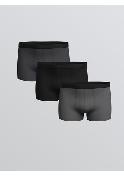 Yeni Sezon Standart Kalıp Pamuklu Esnek Erkek Boxer 3'lü