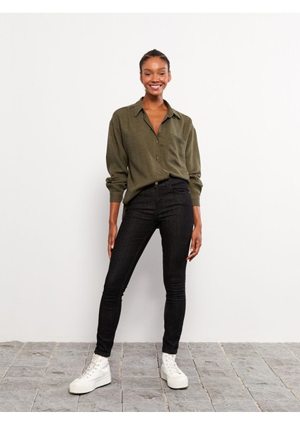 Yeni Sezon Kadın Slim Fit Düz Jean Pantolon fiyatları