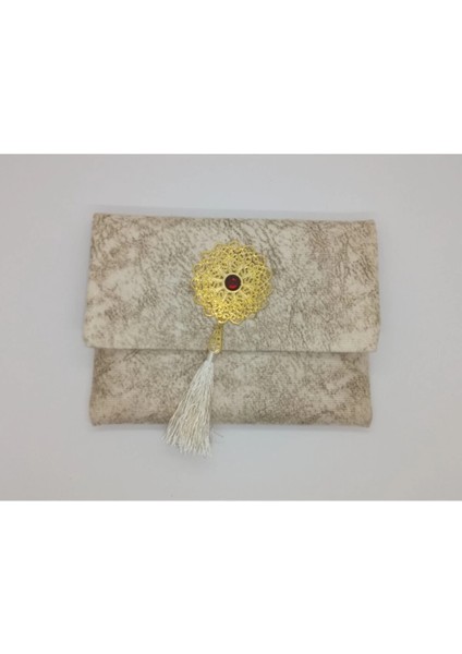 Lüks Çantalı Kadife Kaplı Yasin ( Krem ) fiyatları