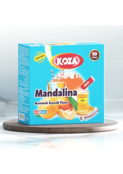 Koza Tek Içimlik Mandalina Aromalı Toz Içecek 50'li