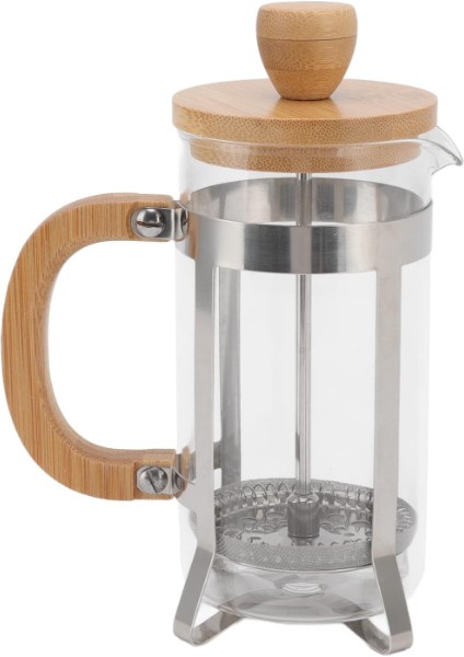 Ahşap Detaylı 600 ml Cam French Press modelleri