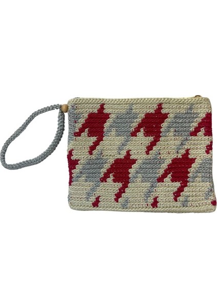 El Örgüsü Makrome Ip Wayuu Portföy Çanta - 20 x 15 cm