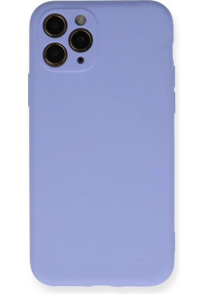Bfs iPhone 11 Pro Kılıf Nano Içi Kadife Silikon- Lila